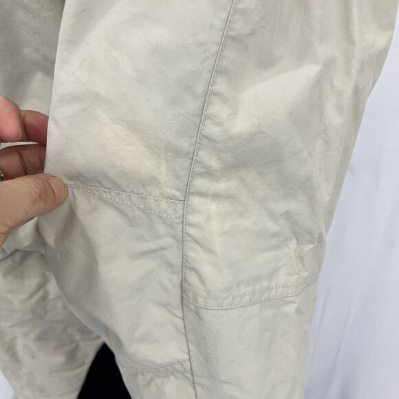 LL Bean Men's Insulated Ski Snow Pants Beige / Black Nylon Sz Medium 30 Inseam - Picture 4 of 15